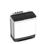 غسالة ملابس 10 كيلو حوضين سوبر جنرال - ابيض