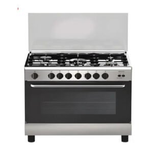 فرن سوبر جنرال غاز 90*60 سم – 5 شعلات – ستيل