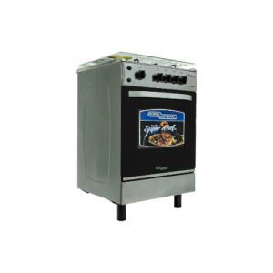 فرن غاز سوبر جنرال 55*55 اشعال ذاتي - شواية - ستيل