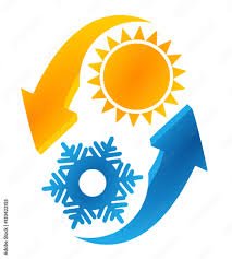 هواء حار وبارد