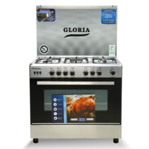 فرن غاز جلوريا 60*90 سم - 5 شعلات - ستيل