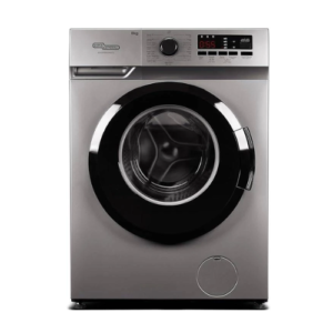 غسالة ونشافة سوبر جنرال أمامية 8 كيلو - فضي