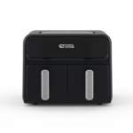 قلاية هوائية جنرال سوبريم مزدوجة 8 لتر - أسود