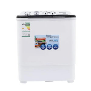 غسالة حوضين سوبر جنرال 6 كيلو غسيل - أبيض