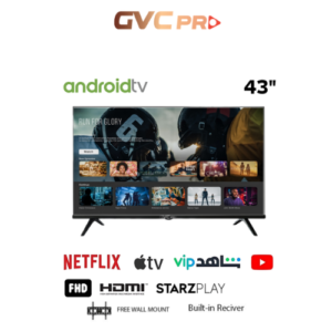 شاشة سمارت ٤٣ بوصة GVC برو - أندرويد - LED - FHD