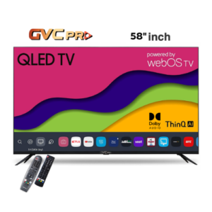 شاشة 58 بوصة سمارت GVC برو 4K QLED - WebOS