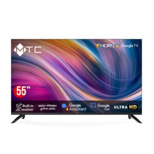 شاشة سمارت إم تي سي 55 بوصة UHD 4KD LED - GOOGLE TV