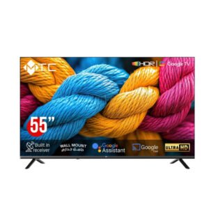 شاشة سمارت ام تي سي 55 بوصة – GOOGLE TV – 4KD UHD