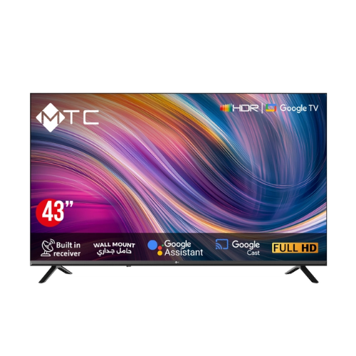 شاشة ام تي سي 43 بوصة سمارت DLED - GOOGLE TV شاشة ام تي سي 43 بوصة سمارت DLED - GOOGLE TV