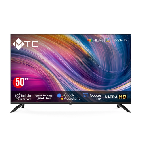 شاشة سمارت ام تي سي 50 بوصة DLED - GOOGLE TV شاشة سمارت ام تي سي 50 بوصة DLED - GOOGLE TV