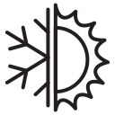  هواء حار بارد
