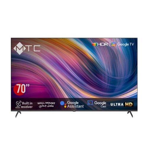 شاشة ام تي سي سمارت 70 بوصة DLED - GOOGLE TV شاشة ام تي سي سمارت 70 بوصة DLED - GOOGLE TV
