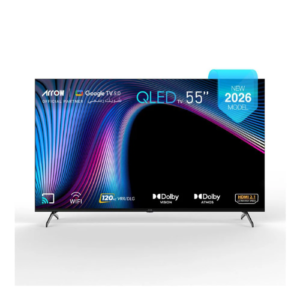 شاشه سمارت 55 بوصه ارو 4K QLED - GOOGLE TV