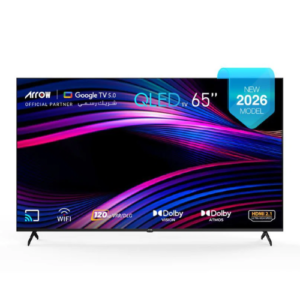 شاشه سمارت 65 بوصه ارو 4K QLED – GOOGLE TV