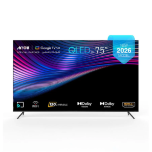 شاشه 75 بوصه ارو سمارت 4K QLED – GOOGLE TV