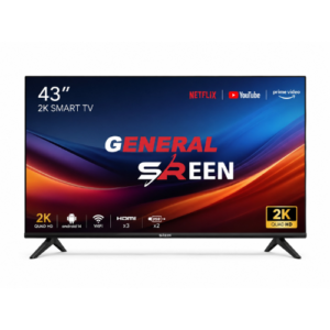 شاشة جنرال سرين 43 بوصة - اندرويد 14 - LED 2K